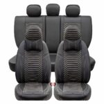 Universal Koltuk Kılıfı | Siyah Sarı Dikiş- Bugatti Model -2022 - Resim 2