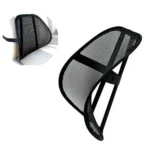 Ortopedik Terletmeyen File Bel Desteği Sırt Minderi Siyah