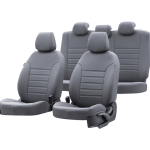 Araca Özel Üretim Oto Kılıfı | Deri | Gri Renk 