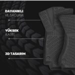 3D Termo Kauçuk paspas - Siyah Renk (KOKU YAPMAZ)